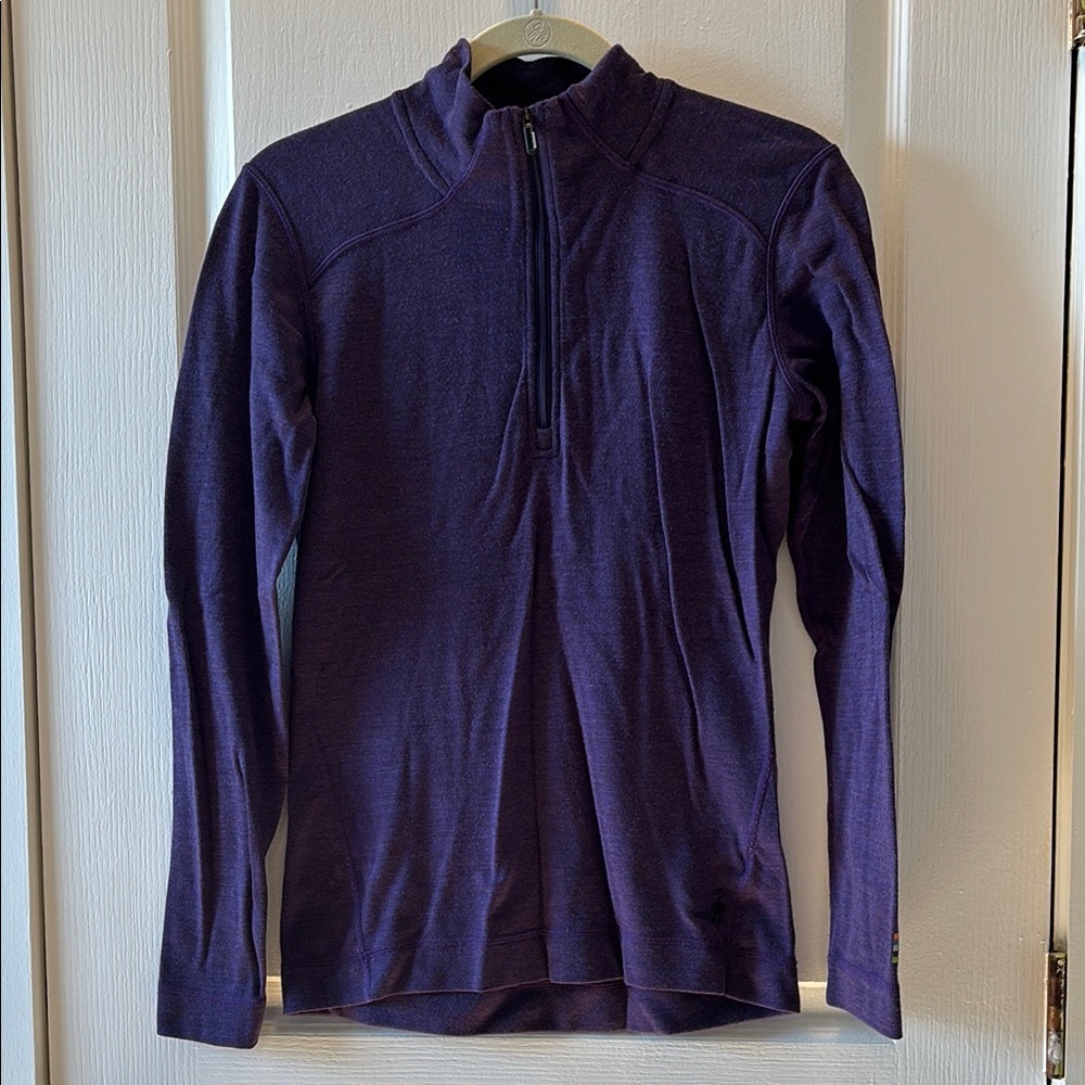 Women’s Smartwool Purple Quarter-Zip Pullover
